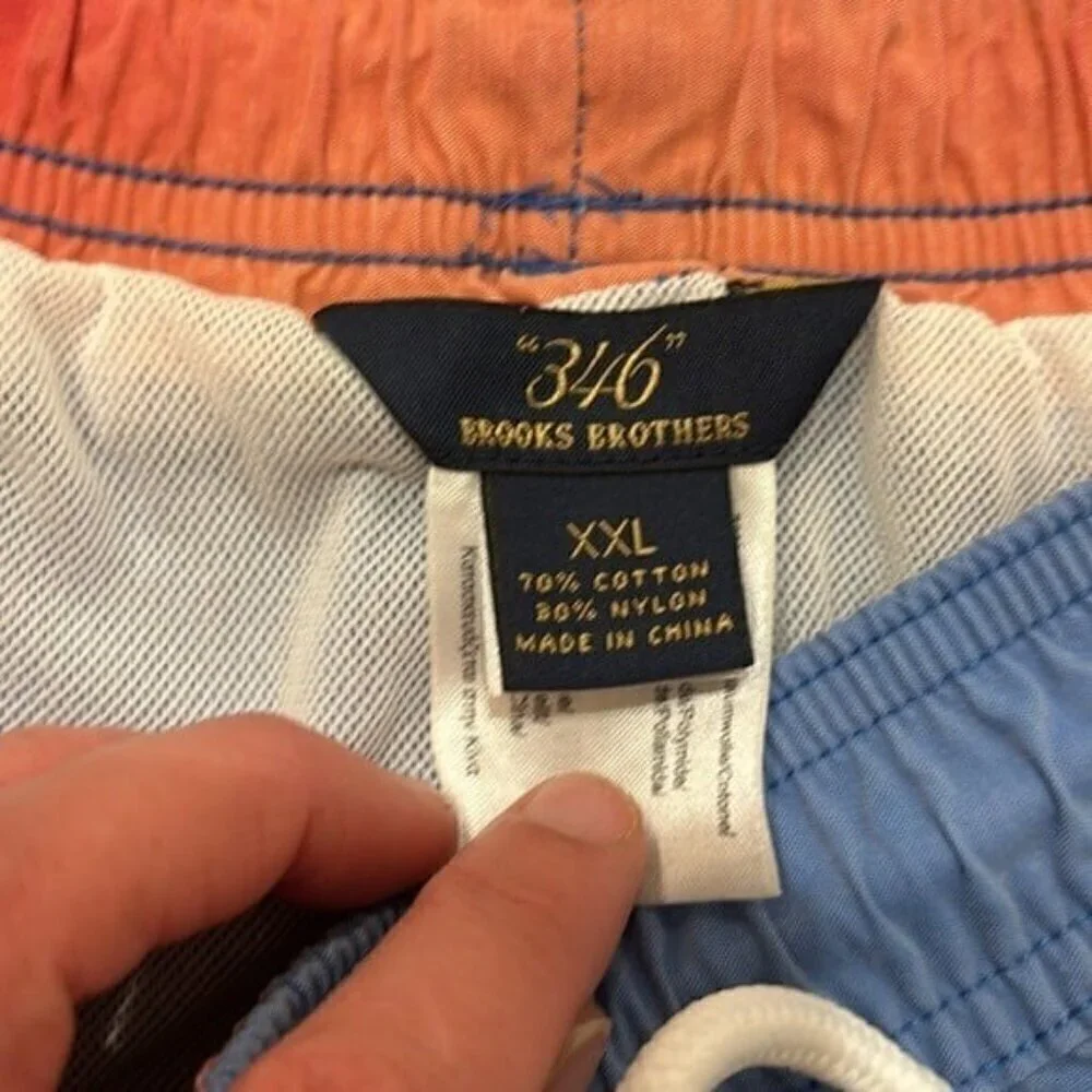 Brooks Brothers Men's Blue Swim Shorts XXL